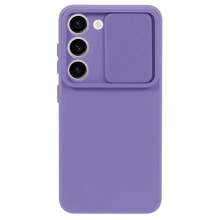 TMT Series para Funda Samsung Galaxy S23 Case Soft TPU Cubierta de teléfono Deslizar Tapa del Objetivo - Púrpura