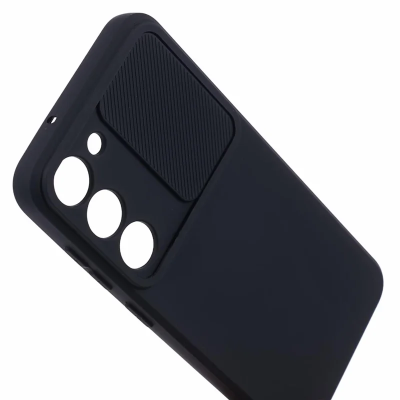 TMT Series for Samsung Galaxy S23+ Phone Case TPU Shell Slide Lens Cover - Black