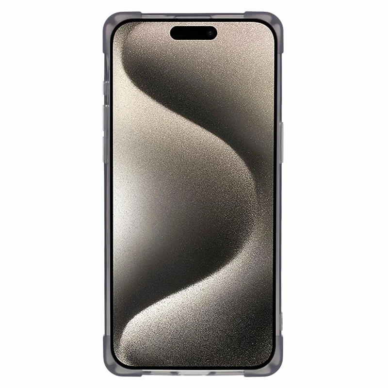HRX Series for iPhone 15 Pro TPU Case Phone Cover with Card Holder - Transparent Black