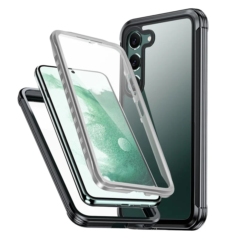 For Samsung Galaxy S24 Phone Case with PET Film Full Body Coverage Defender Phone Protective Cover