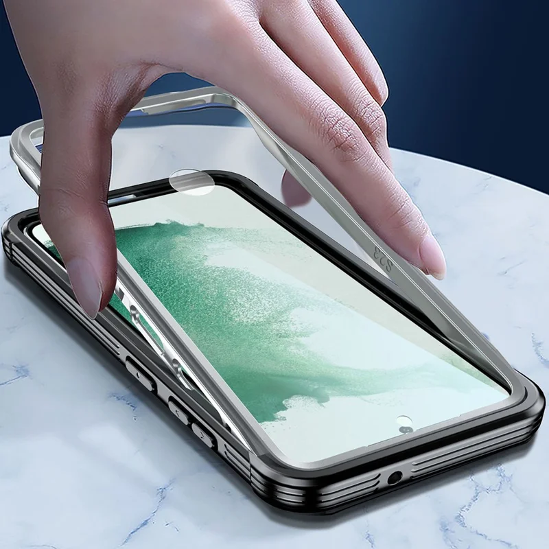 For Samsung Galaxy S24 Phone Case with PET Film Full Body Coverage Defender Phone Protective Cover