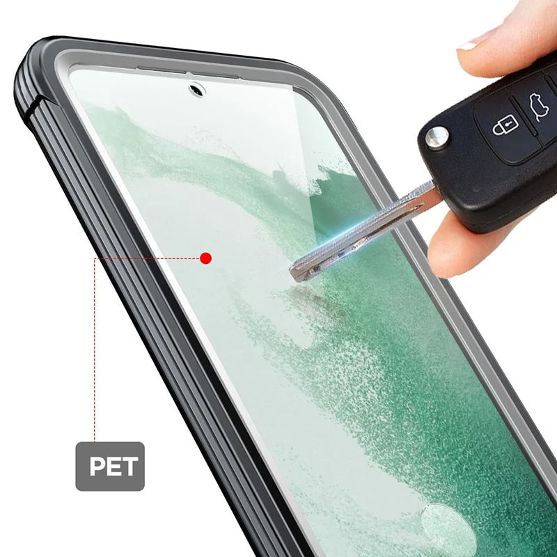 For Samsung Galaxy S24 Phone Case with PET Film Full Body Coverage Defender Phone Protective Cover