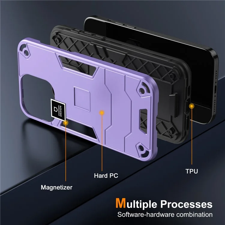 For Motorola Moto G Play (2023) 4G Case Anti-slip Phone Protective Cover - Purple