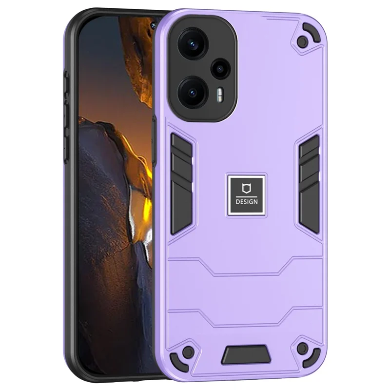 Per Xiaomi Poco F5 5G / Redmi Note 12 Turbo Case Drop Protection PC+TPU Phone Cover - Viola