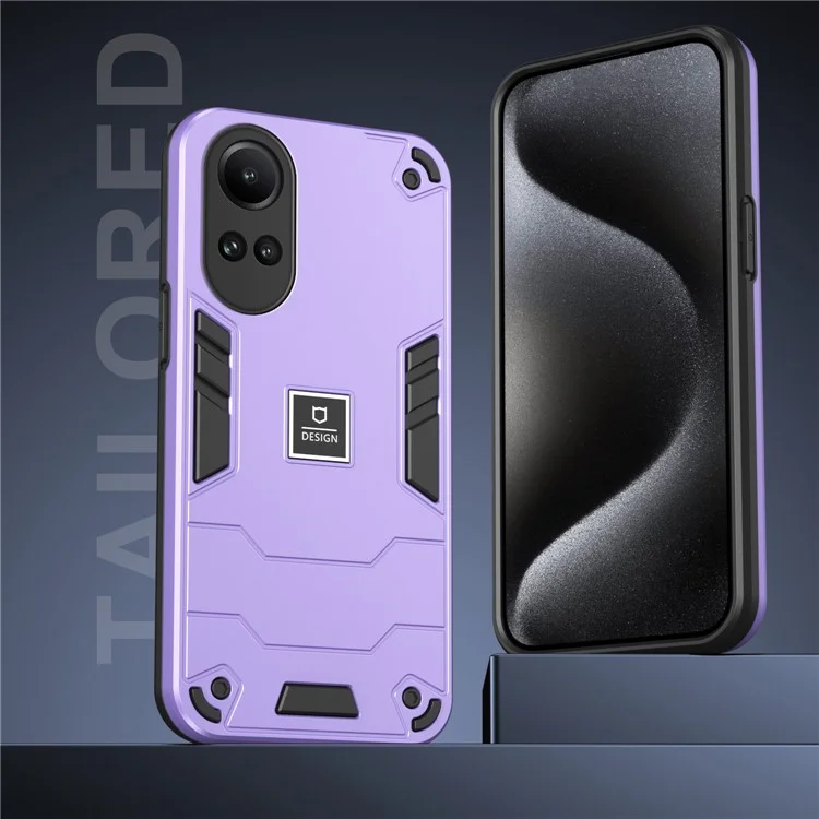 Para Oppo Reno10 5G (Global) / Reno10 Pro 5G (Global) Capa Anti-Risco Capa de Telefone - Roxo