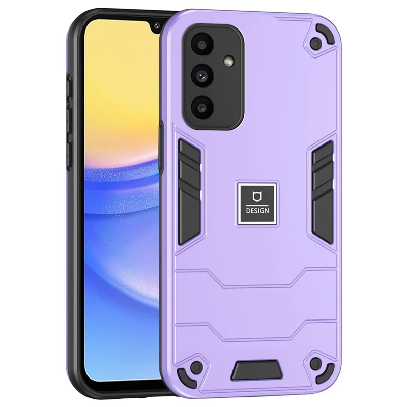 For Samsung Galaxy A15 5G Phone Case Drop Protection Dual Layer PC+TPU - Purple