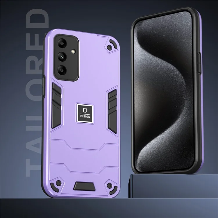 Pour Samsung Galaxy A05s 4G 2-en-1 Housse de protection Dual Layer Hybrid Phone Case - Pourpre