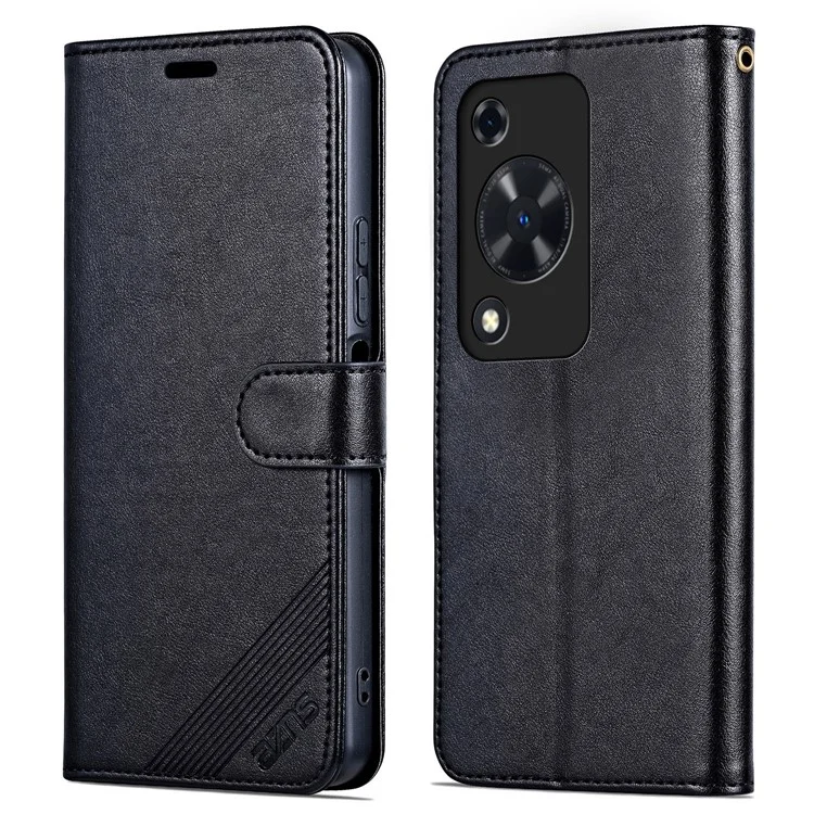 AZNS para Huawei Enjoy 70 4G / nova Y72 4G Estuche Cartera de Cuero de PU Funda Flip para Teléfono - Negro