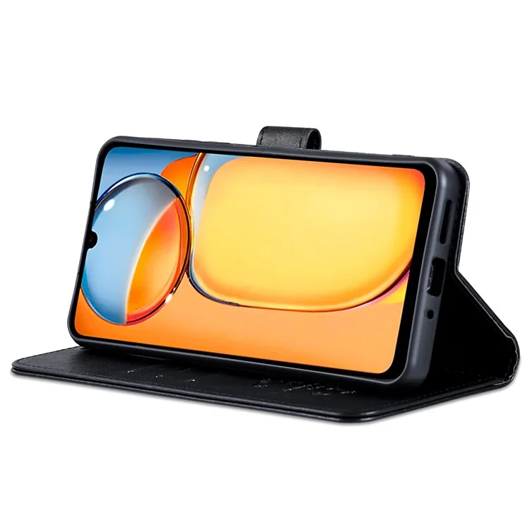 AZNS para Huawei Enjoy 70 4G / nova Y72 4G Estuche Cartera de Cuero de PU Funda Flip para Teléfono - Negro