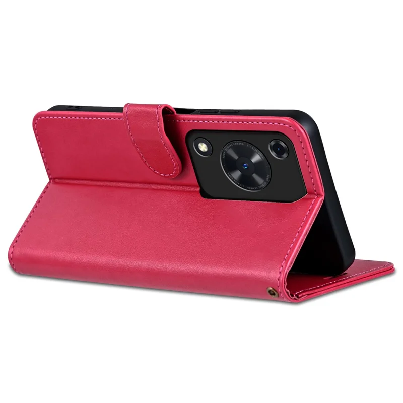 AZNS para Huawei Enjoy 70 4G / nova Y72 4G Funda para teléfono con cartera de piel de PU Flip Phone Cover - Rojo