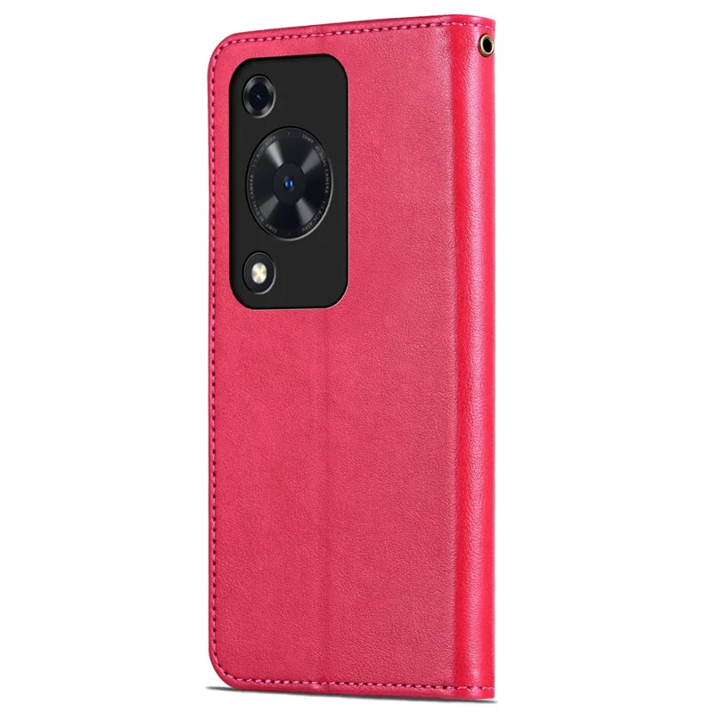 AZNS para Huawei Enjoy 70 4G / nova Y72 4G Funda para teléfono con cartera de piel de PU Flip Phone Cover - Rojo