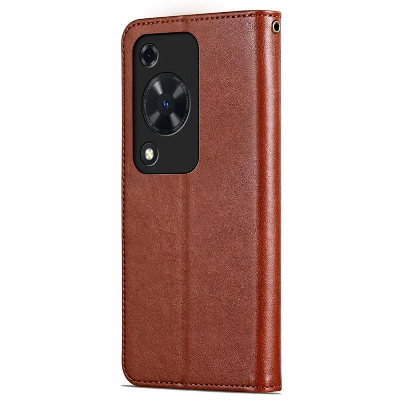 AZNS For Huawei Enjoy 70 4G / nova Y72 4G Phone Case Wallet PU Leather Flip Phone Cover - Brown