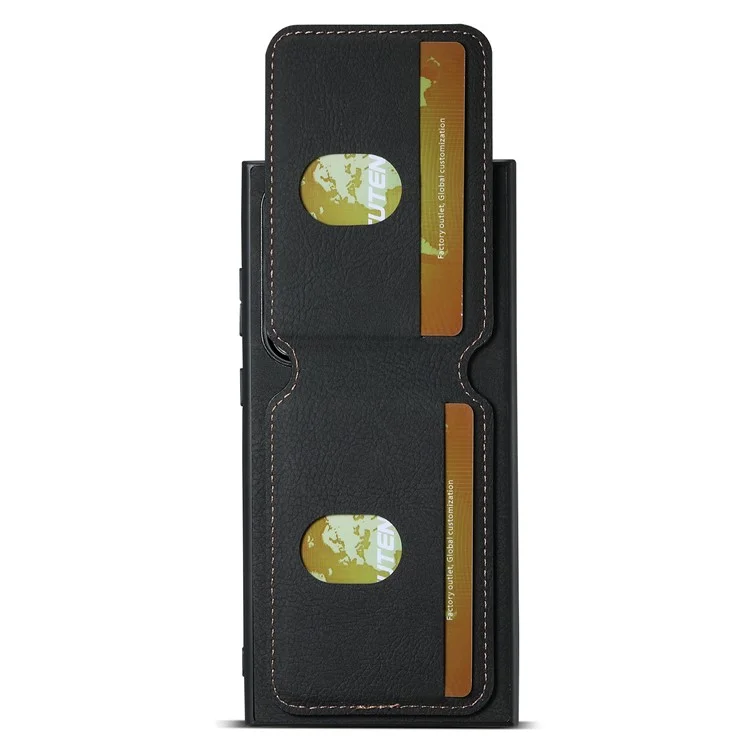 SUTENI H02 Étui pour Samsung Galaxy S22 Ultra 5G Fentes pour cartes Support téléphonique Couverture - Noir