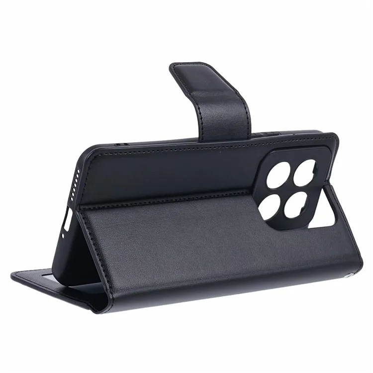 Funda para teléfono celular HANMAN Mill Series para Xiaomi 14 Pro, carcasa de teléfono, cuero sintético - Negro