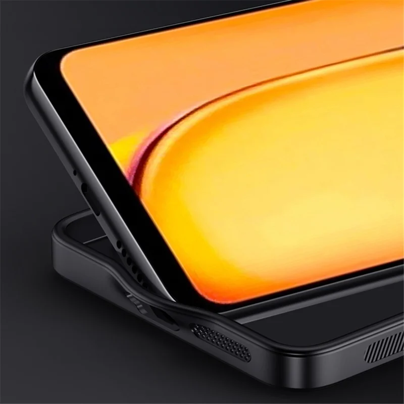 Für Xiaomi Redmi 13C 4G / Poco C65 4G Holztextur PU-Leder beschichtete PC+TPU Handyhülle - Schwarz