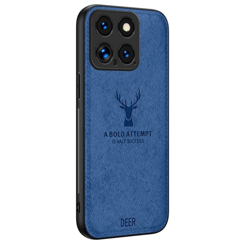 For Xiaomi 14 Phone Case Deer Pattern Back Cover Enhanced Camera Lens Protection - Blue