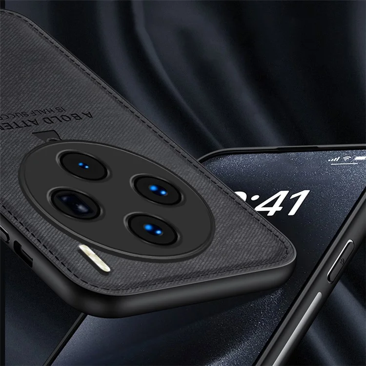 Funda para teléfono vivo X100 5G Caso de teléfono de cuero PU+TPU+PC Anti-Arañazos Cubierta de teléfono Patrón de ciervo - Negro