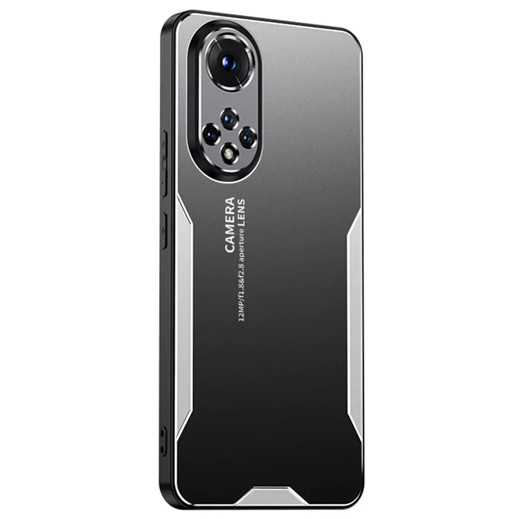 Чехол для телефона для Honor 50 Metal+TPU+PC Cover Camera Lens Protection - Silver