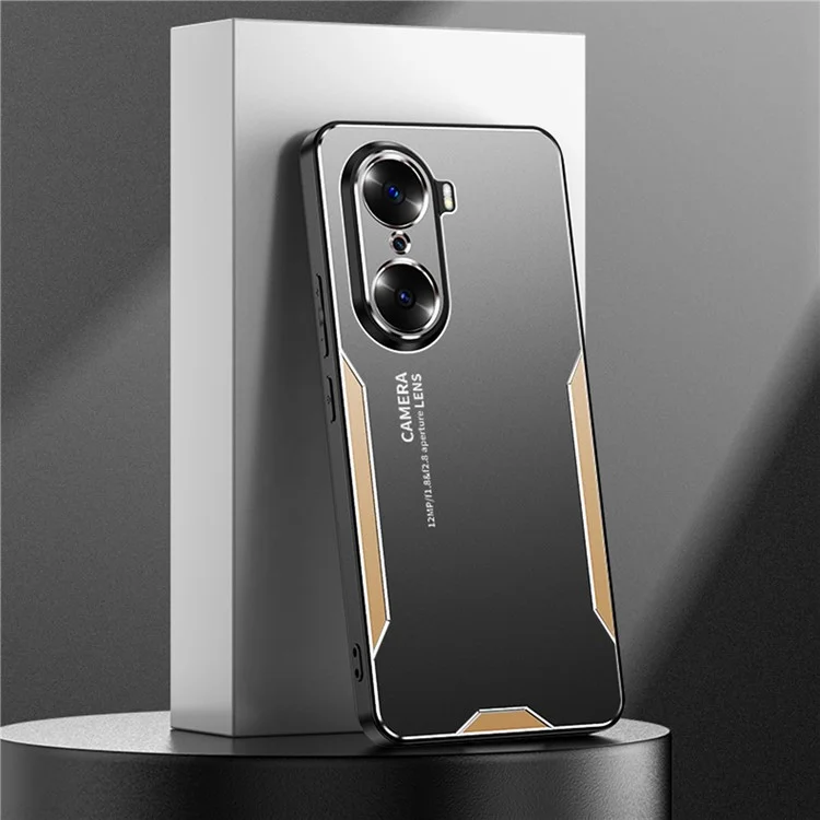 Противоударный чехол для телефона Honor 60 Pro с точной защитой объектива - золотой