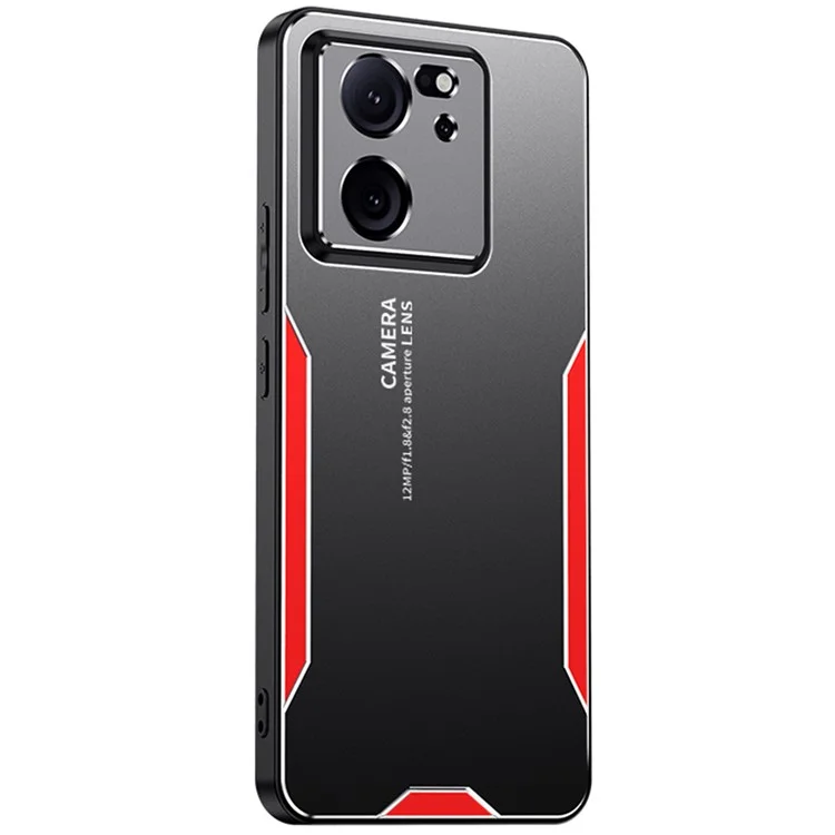For Xiaomi Redmi K60 Ultra Phone Case Drop-proof Metal+TPU+PC - Red