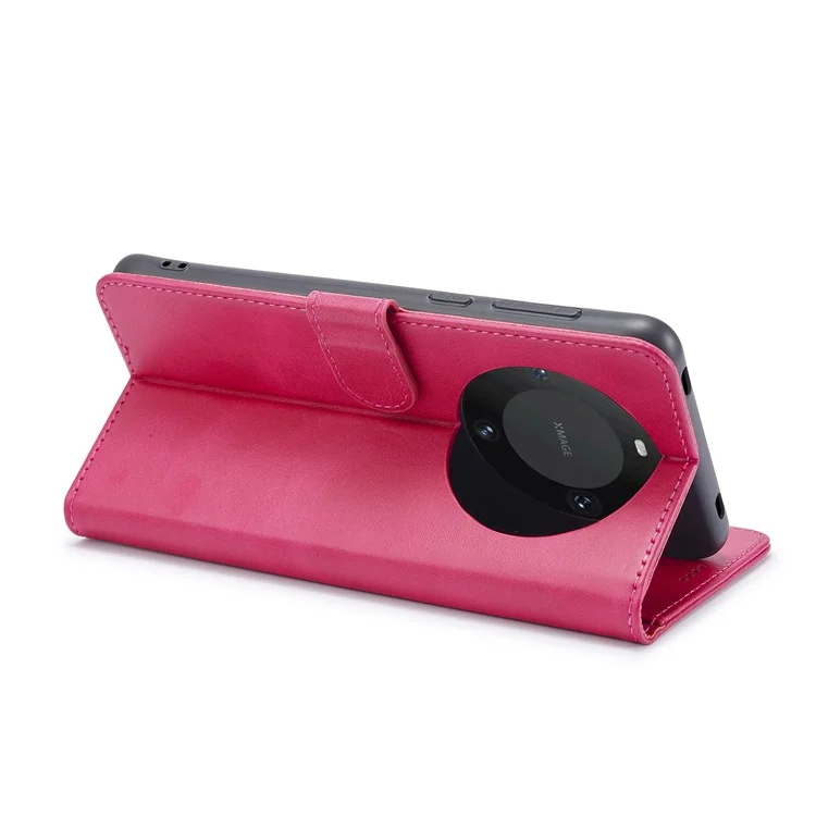 LC.IMEEKE для Huawei Mate 60 PU Leather Stand Wallet Phone Cover Magnetic Phone Case - Rose