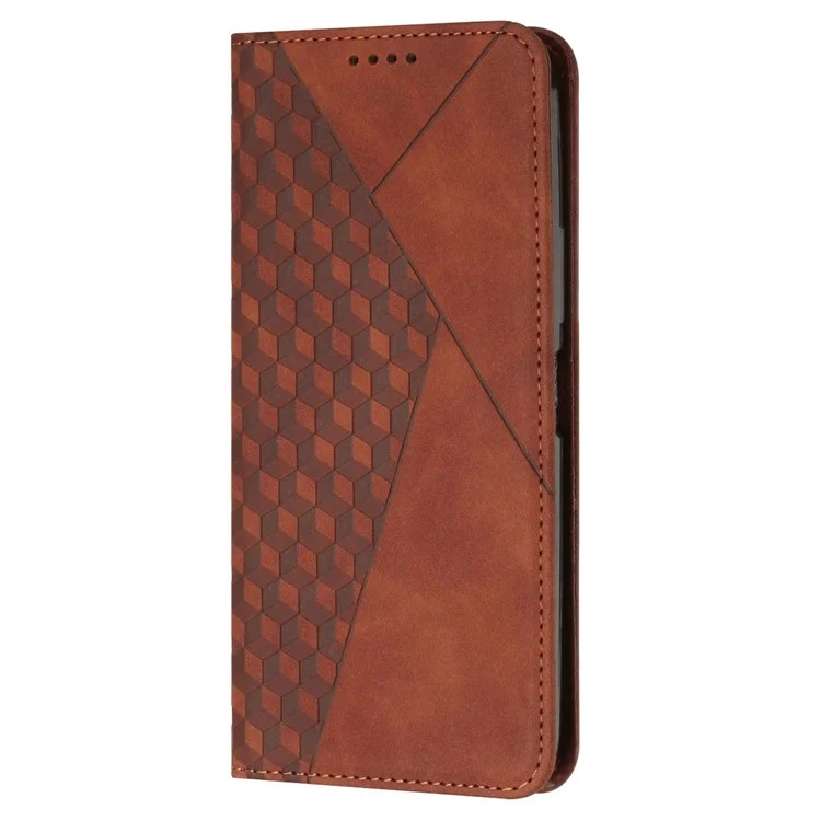 Funda para Samsung Galaxy A35 5G Anticorrosión Cuero PU Soporte Teléfono - Marrón
