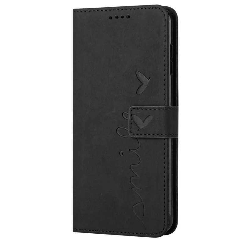 For Samsung Galaxy A35 5G Skin-touch PU Leather+TPU Wallet Cover Magnetic Cell Phone Case - Black
