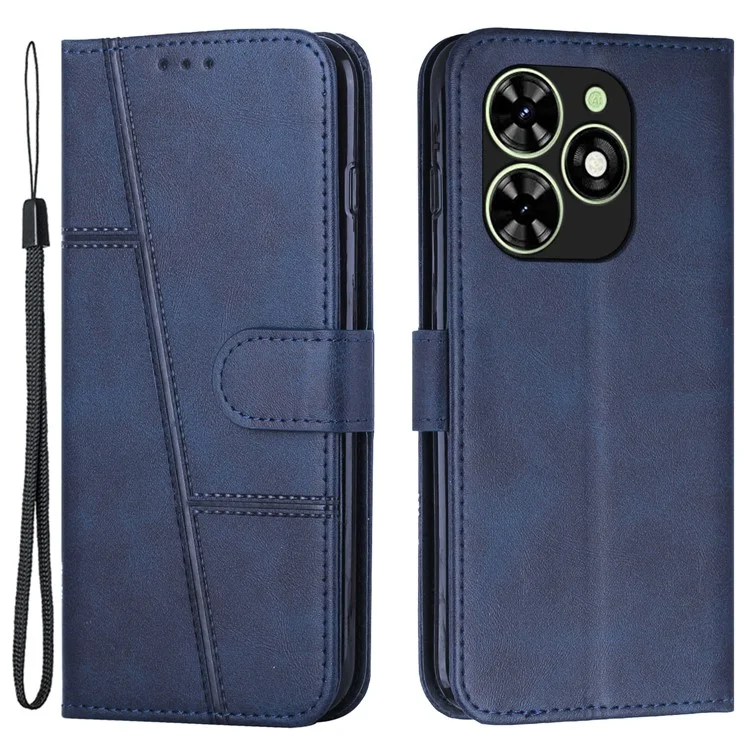 For Infinix Smart 8 4G Phone Case Wallet Stand Flip Leather Cover - Sapphire