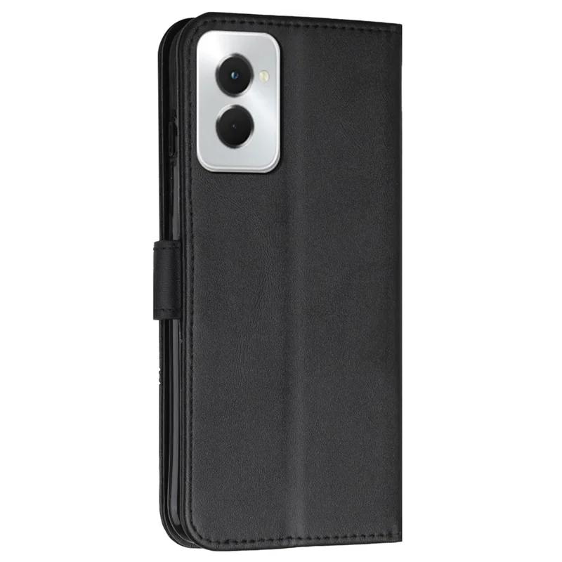 For Motorola Moto G Power (2024) Leather Case Calf Texture Phone Wallet - Black