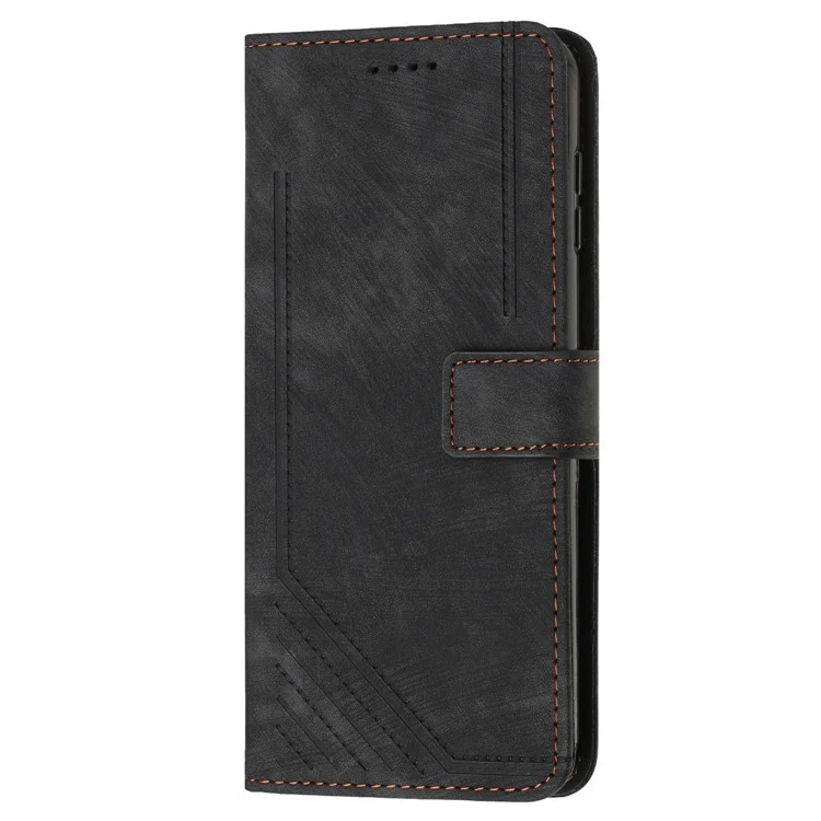 For Infinix Hot 40 / Hot 40 Pro PU Leather Flip Cover Wallet Phone Case Stand Function - Black