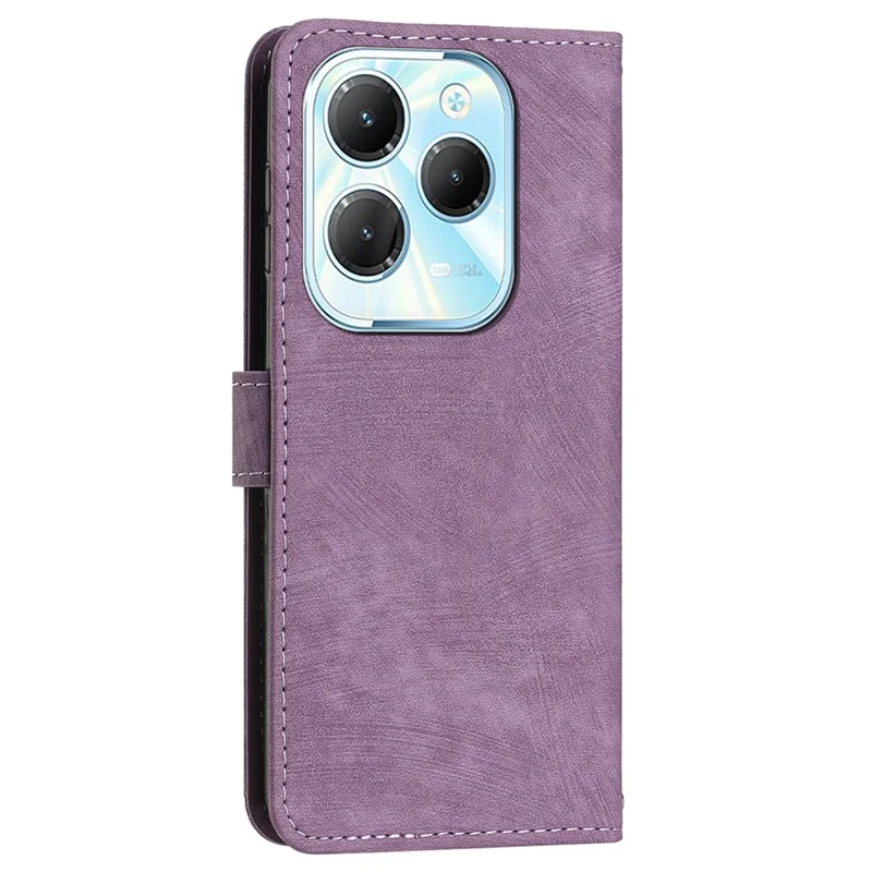 For Infinix Hot 40 / Hot 40 Pro PU Leather Flip Cover Wallet Phone Case Stand Function - Purple