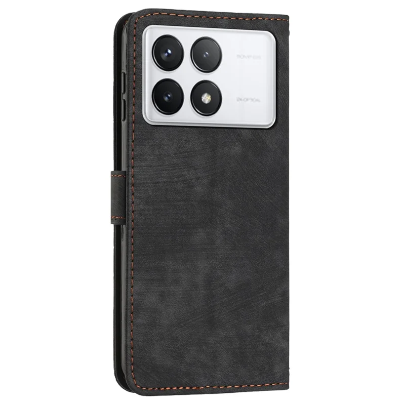 Pour Xiaomi Poco F6 Pro 5G / Redmi K70 5G / K70 Pro 5G Étui de téléphone en cuir Flip Wallet Cover - Noir
