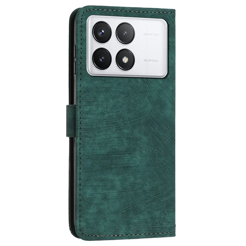 For Xiaomi Poco F6 Pro 5G / Redmi K70 5G / K70 Pro 5G Phone Case Leather Flip Wallet Cover - Green