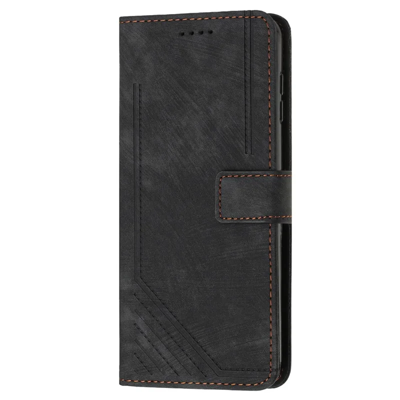 For TECNO Spark Go 2024 / Spark 20C / Pop 8 Phone Case Skin Touch Feeling Leather Cover - Black