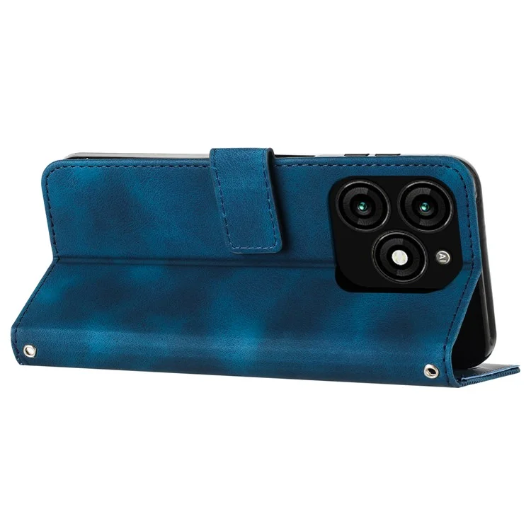 For TECNO Spark 20 Case Wallet Shockproof PU Leather Phone Cover - Sapphire