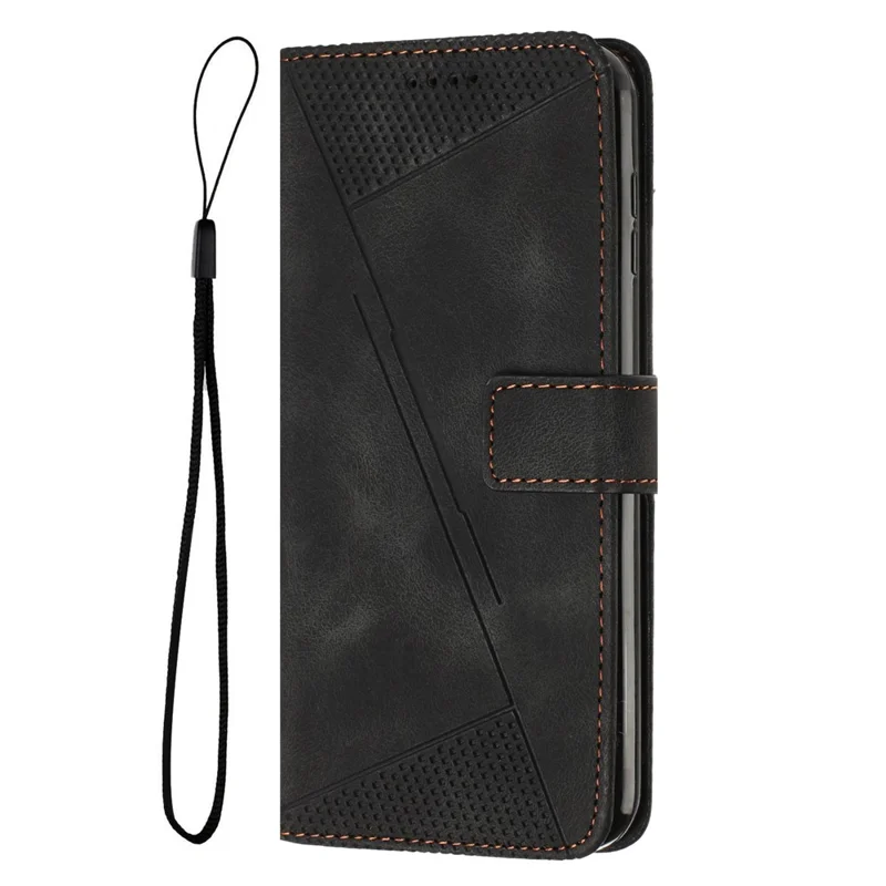 For Motorola Moto G Play (2024) 4G Wallet Case PU Leather Stand View Shockproof Phone Cover - Black