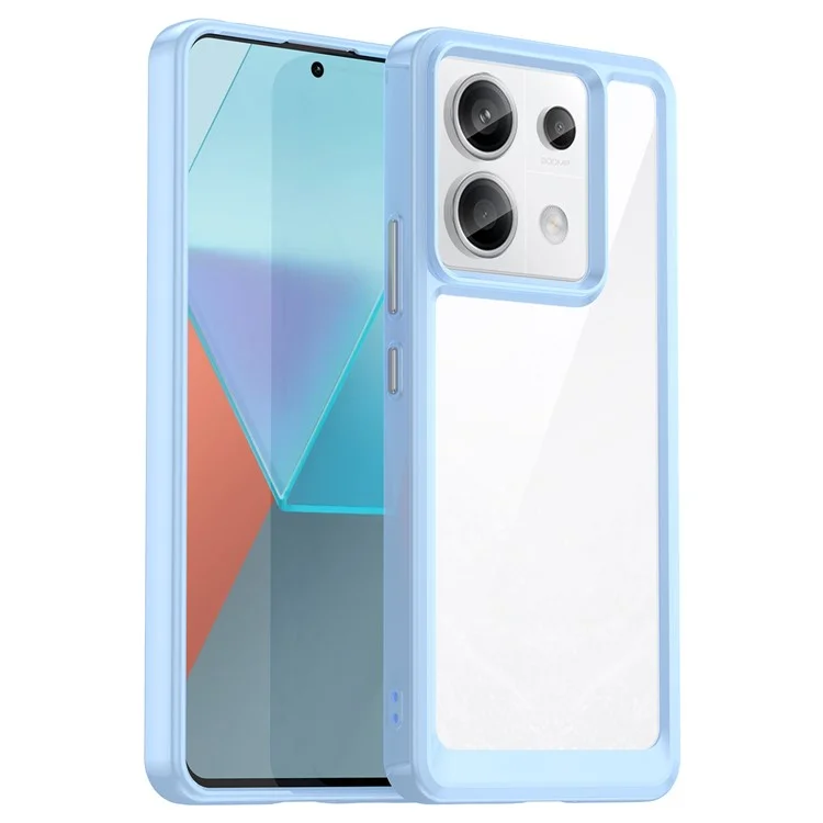 For Xiaomi Redmi Note 13 Pro 5G / Poco X6 5G Phone Case TPU+Acrylic Protective Cover - Blue