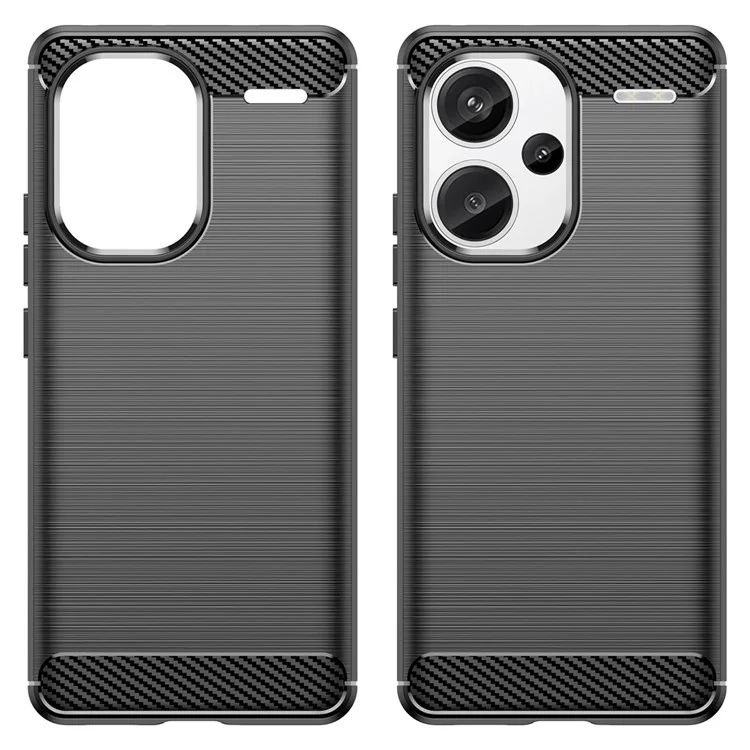 Coque de téléphone pour Xiaomi Redmi Note 13 Pro+ 5G - Texture en fibre de carbone, couleur Noir