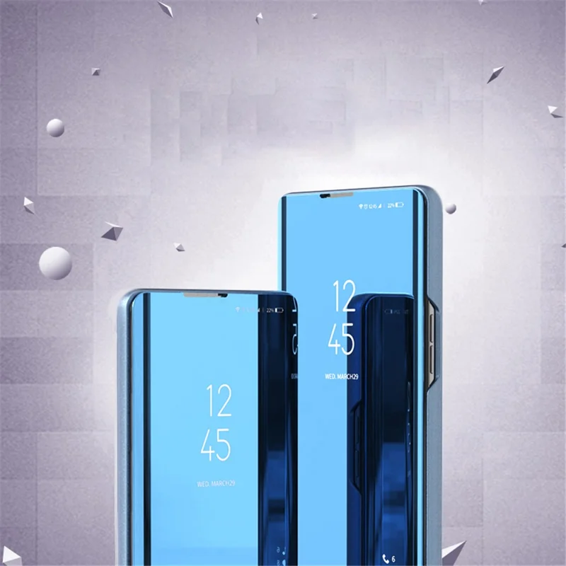 For Samsung Galaxy A13 4G Flip Leather Cover with Stand Full Body Protective Phone Case - Purple  /  Blue