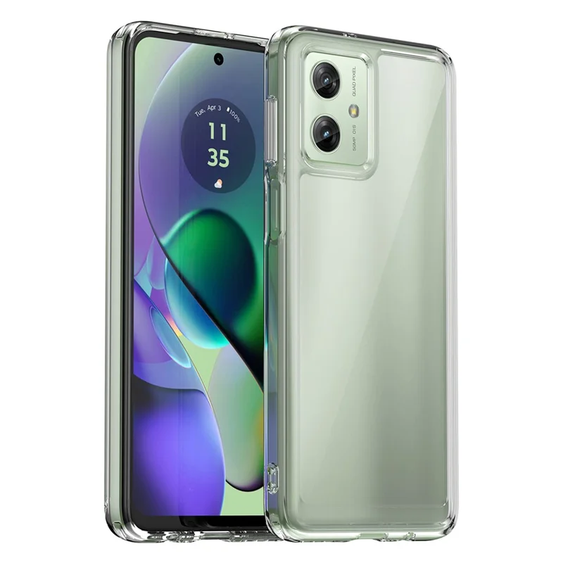 For Motorola Moto G54 5G TPU+Acrylic Case Clear Back Phone Cover - Transparent