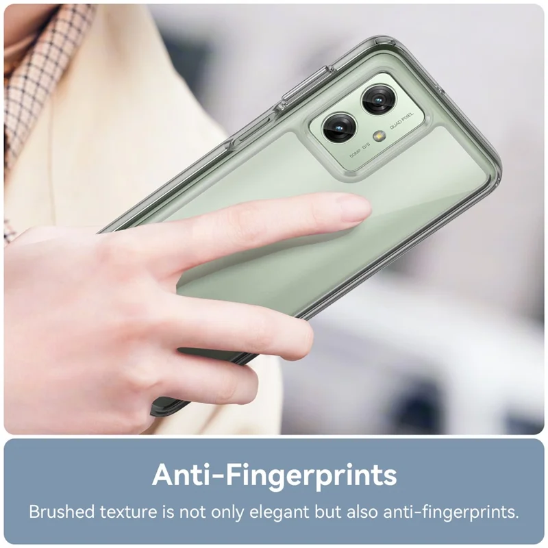 For Motorola Moto G54 5G TPU+Acrylic Case Clear Back Phone Cover - Transparent