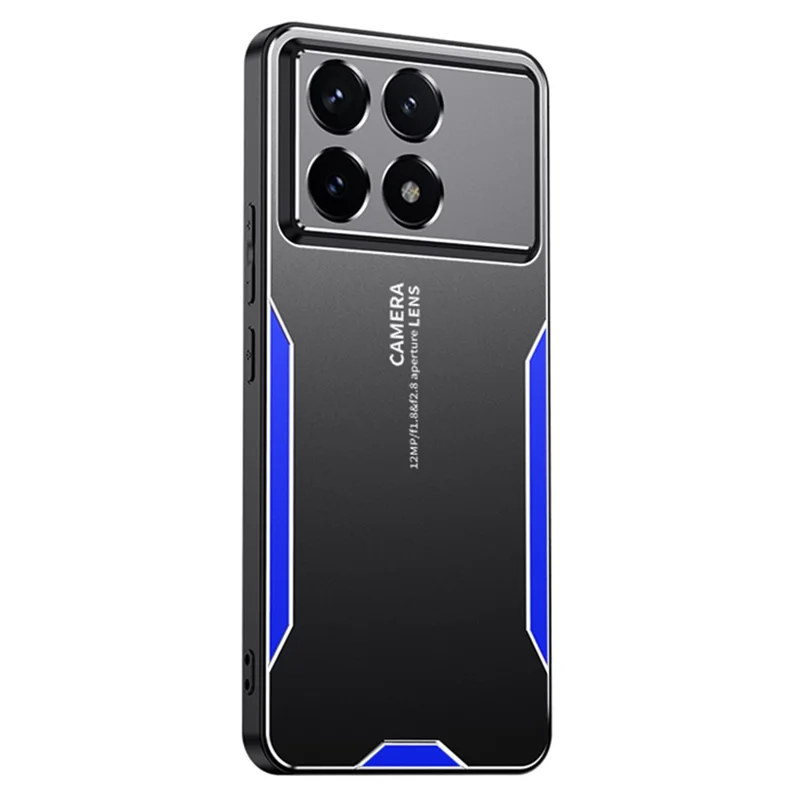 For Xiaomi Poco F6 Pro 5G / Redmi K70 5G / K70 Pro 5G Cell Phone Case No Dead Angle Protection Metal Cover - Blue