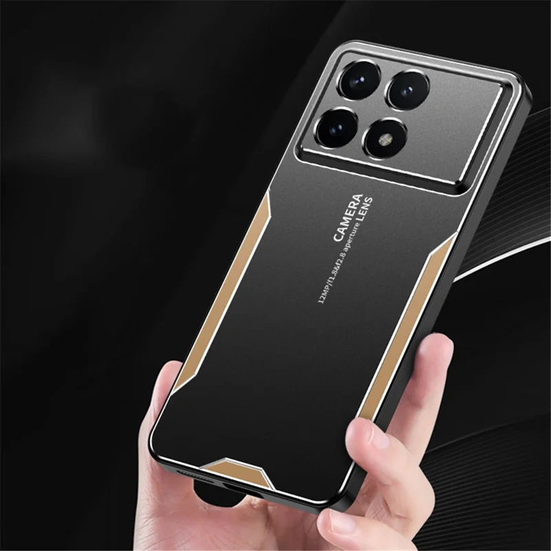 For Xiaomi Poco F6 Pro 5G / Redmi K70 5G / K70 Pro 5G Cell Phone Case No Dead Angle Protection Metal Cover - Blue
