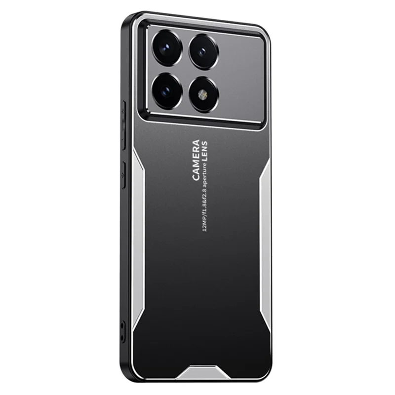 Für Xiaomi Poco F6 Pro 5G / Redmi K70 5G / K70 Pro 5G Handyhülle Kein Toter Winkel Schutz Metallabdeckung - Silber