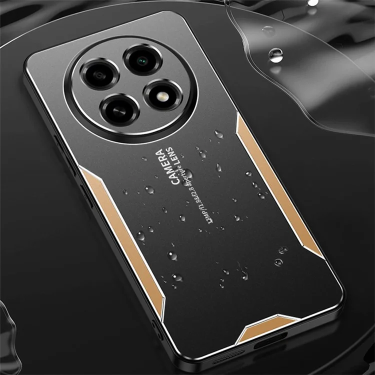 Per Oppo A2 Pro 5G Custodia antiurto in lega di alluminio Custodia di protezione per telefono - Oro