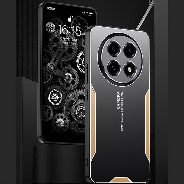 Per Oppo A2 Pro 5G Custodia antiurto in lega di alluminio Custodia di protezione per telefono - Oro