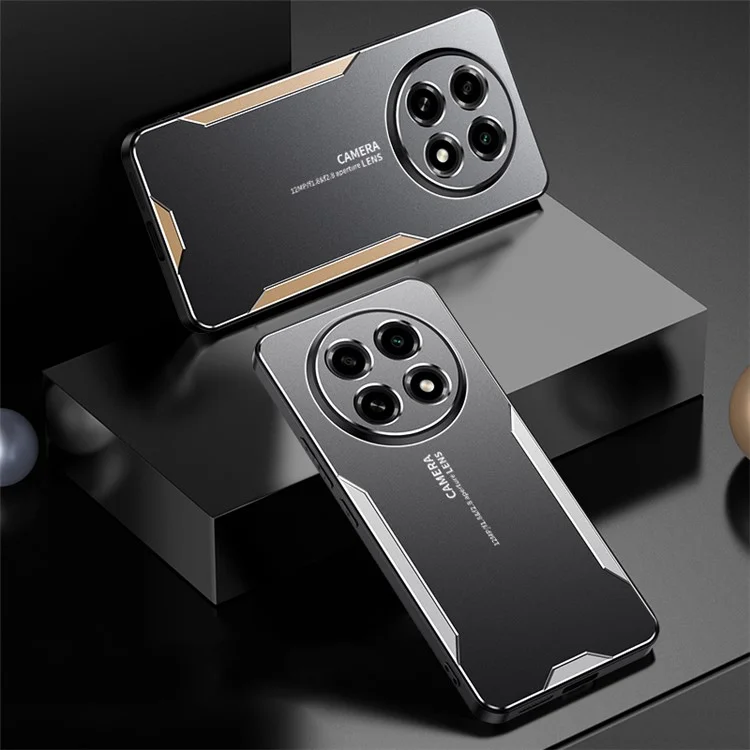 Per Oppo A2 Pro 5G Custodia antiurto in lega di alluminio Custodia di protezione per telefono - Oro