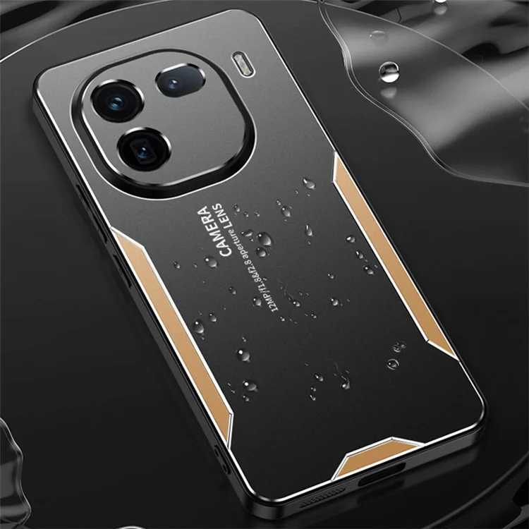 For vivo iQOO 12 Pro 5G Metal Case Aluminum Alloy+PC+TPU Phone Cover Shockproof Defender - Blue
