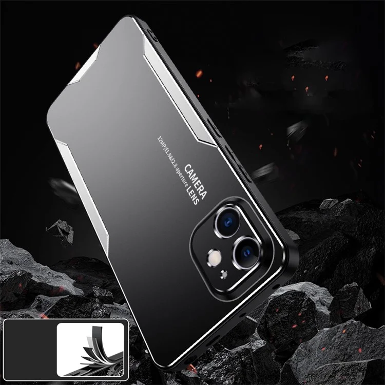 For iPhone 11 Hard Shell Phone Case Anti-Fingerprint Matte Aluminum Alloy Cover - Gold
