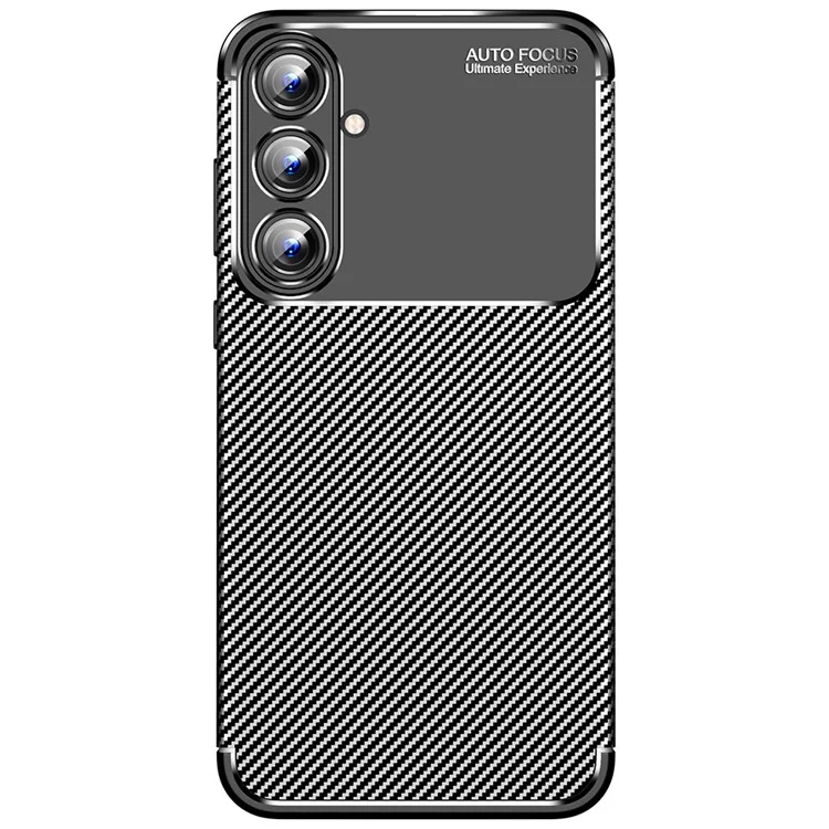 For Samsung Galaxy A55 5G TPU Case Carbon Fiber Texture Slim-Fit Mobile Phone Cover